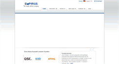 Desktop Screenshot of empirius.de